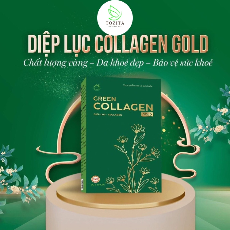 Diệp Lục Collagen Gold là sản phẩm bảo vệ sức khỏe và làm đẹp da