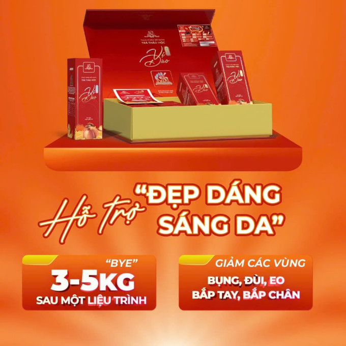 Trà Thảo Dược Vị Đào Mẫu Mới – Hộp 20 Gói – Cam Kết Chính Hãng