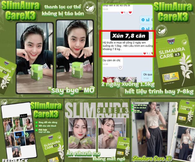 Giảm Cân Slimaura Care X3 – Giảm Cân An Toàn, Hiệu Quả Nhanh