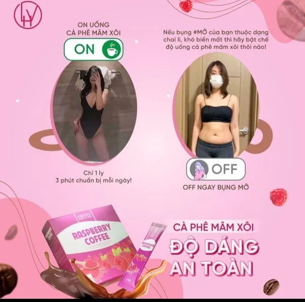 Cà Phê Giảm Cân Mâm Xôi Raspberry Coffee – Hộp 15 Gói Hàng Chính Hãng