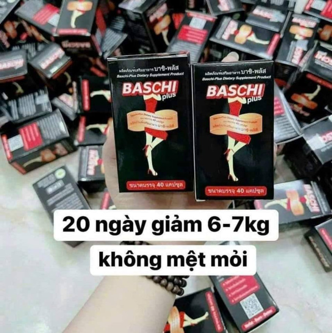 Giảm Cân Baschi Đen Plus Thái Lan 40 Viên – Hàng Chính Hãng