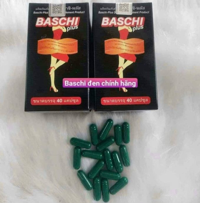 Giảm Cân Baschi Đen Plus Thái Lan 40 Viên – Hàng Chính Hãng