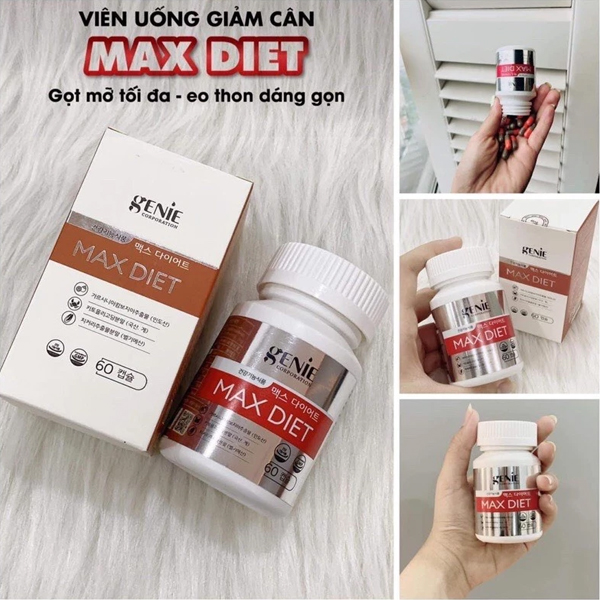 Giảm Cân Max Diet Genie – Dành Cho Cơ Địa Chai Lỳ, Khó Giảm Cân