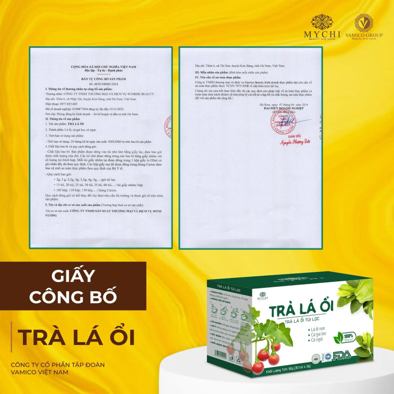 Trà Lá Ổi Mychi Giảm Cân Hộp 30 Gói – Hàng Chính Hãng