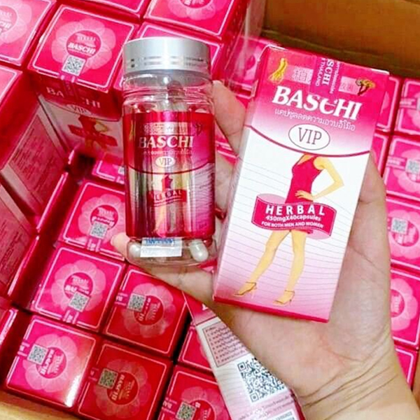 Giảm Cân Baschi Hồng VIP 40 Viên – Hàng Chuẩn Thái Lan