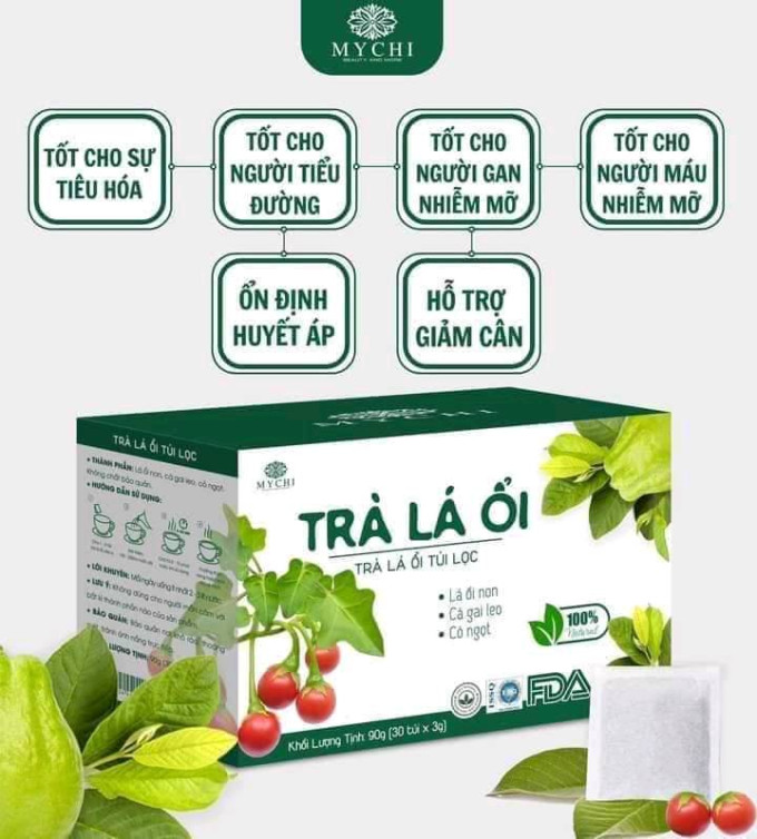 Trà Lá Ổi Mychi Giảm Cân Hộp 30 Gói – Hàng Chính Hãng