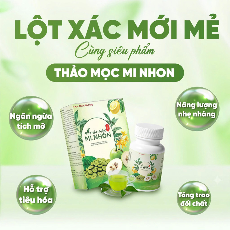 Thảo Mộc Giảm Cân Mi.Nhon Plus – Giảm Cân Nhanh, An Toàn, Hiệu Quả