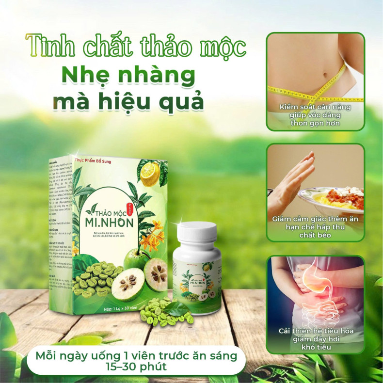 Thảo Mộc Giảm Cân Mi.Nhon Plus – Giảm Cân Nhanh, An Toàn, Hiệu Quả