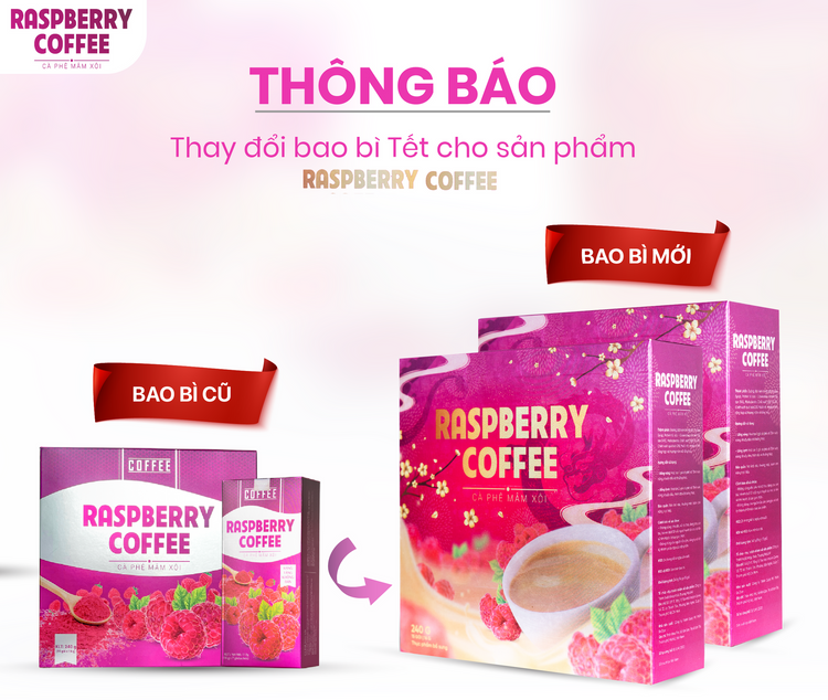 Cà Phê Mâm Xôi Giảm Cân Raspberry Coffee Chính Hãng – Giảm Nhanh 3-7Kg Sau 1 Liệu Trình