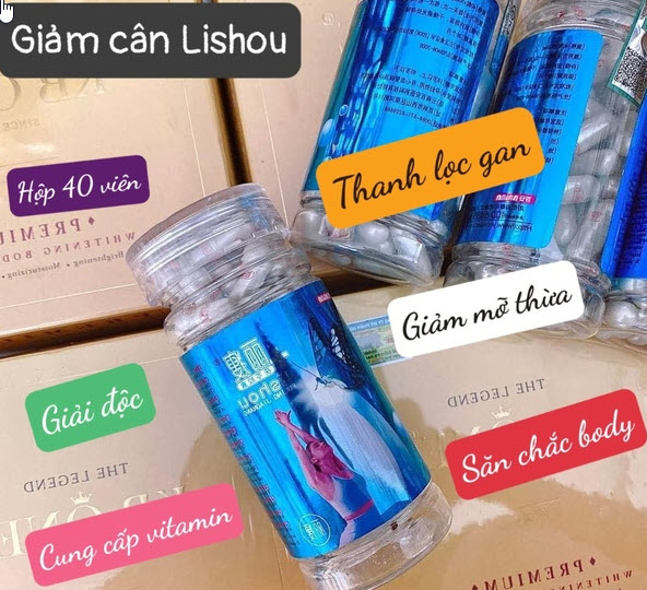 Giảm Cân Lishou Phục Linh Xanh – Hộp 40 Viên Chính Hãng