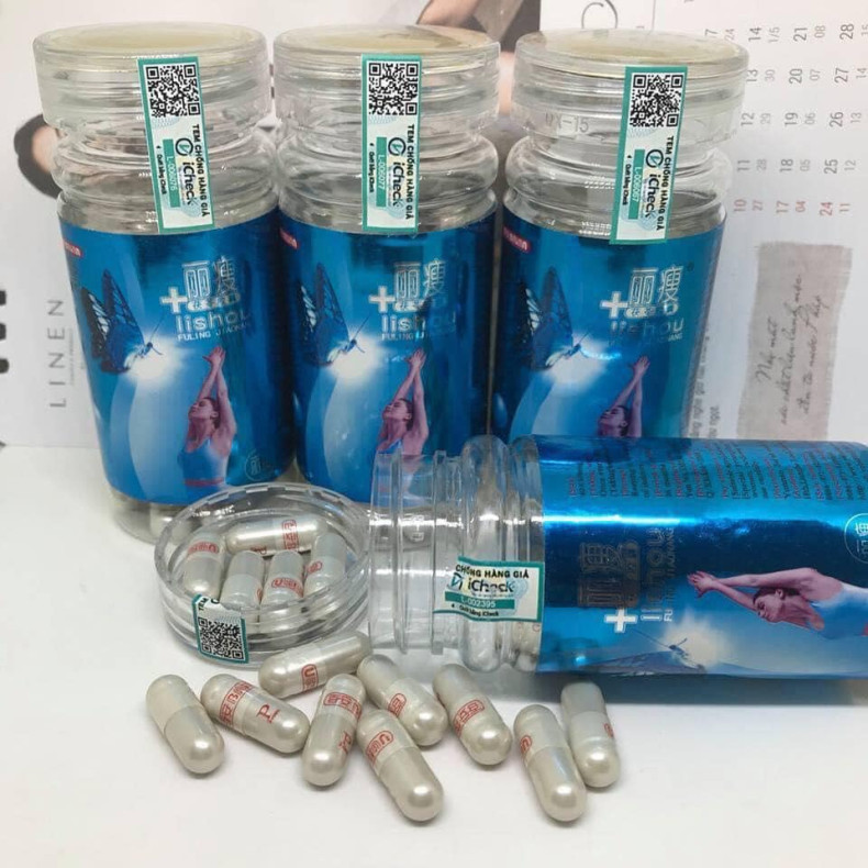 Giảm Cân Lishou Phục Linh Xanh – Hộp 40 Viên Chính Hãng