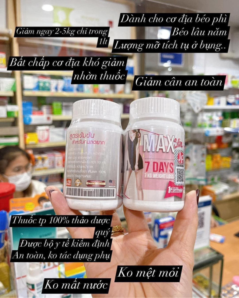 Giảm Cân Max 7 Days Hộp 30 Viên | Hàng Thái Chính Hãng