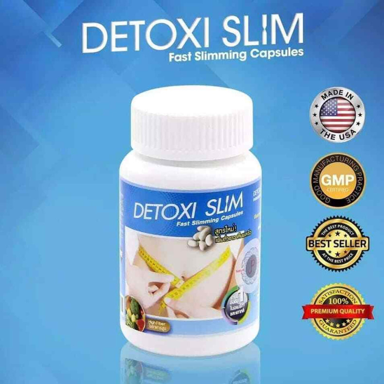 Giảm Cân Detoxi Slim Thái Lan – Hộp 30 Viên – Giảm 3-7Kg Sau 1 Liệu Trình
